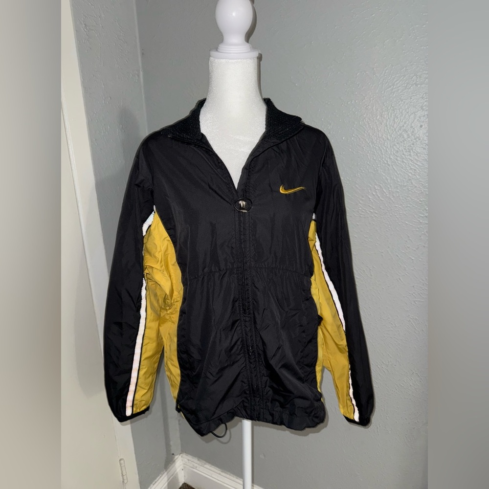 Vintage Nike 90's Men's Track Jacket
Black and Yellow Small‎